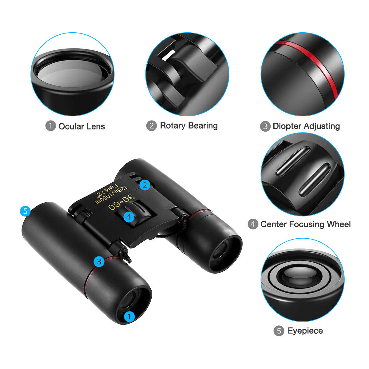 Binoculars 30x60 Zoom 36 Binoculars 30x60 Zoom