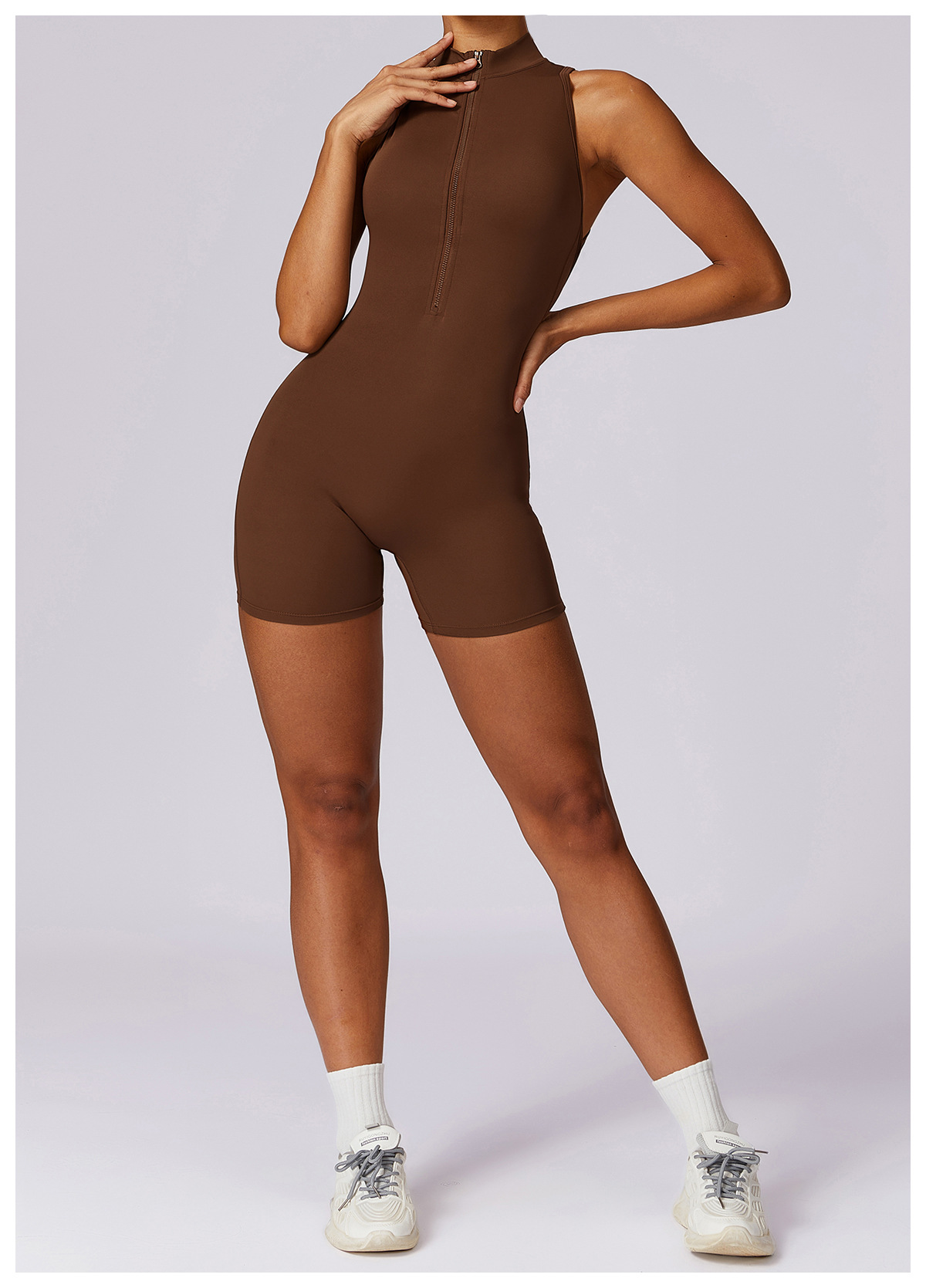Fitness Yoga Jumpsuit With Zipper Summer Backless Shorts Jumpsuit Bodysuit For Women Clothing 29 Fitness Yoga Jumpsuit With Zipper Summer Backless Shorts Jumpsuit Bodysuit For Women Clothing