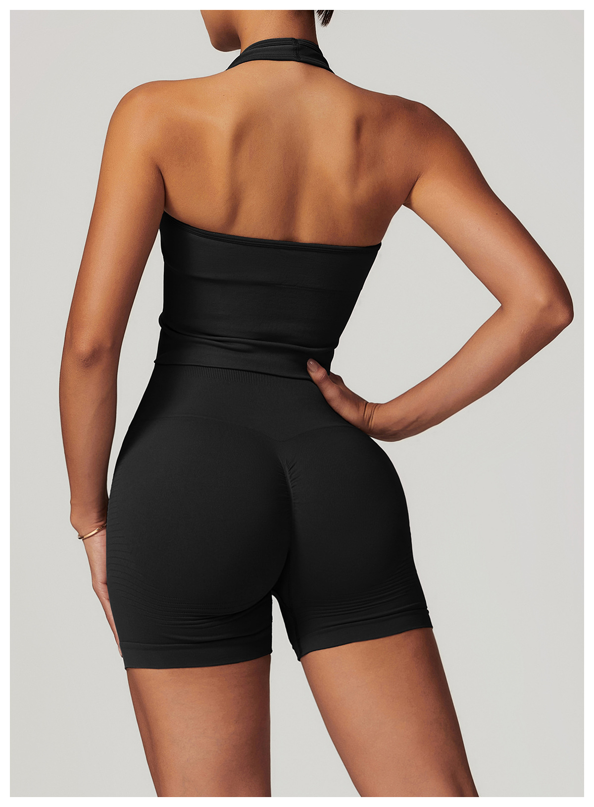 Women's Halter Cropped Top Beauty Back Yoga Bra Seamless Fitness Sports Vest 90 Women's Halter Cropped Top Beauty Back Yoga Bra Seamless Fitness Sports Vest