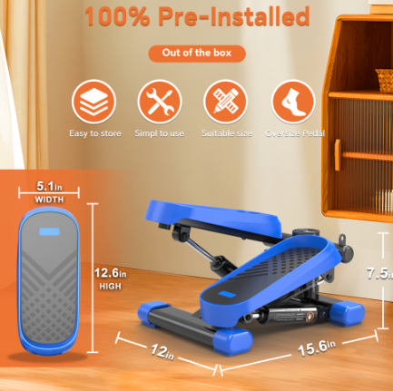 Mini Stepper With Resistance Bands And LCD Monitor 14 Mini Stepper With Resistance Bands And LCD Monitor