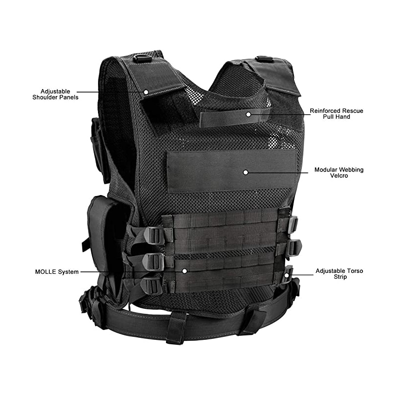 Tactical Vest Military Combat Army Armor Vests Molle Airsoft Plate Carrier Swat Vest Outdoor Hunting Fishing CS Training Vest 21 3
