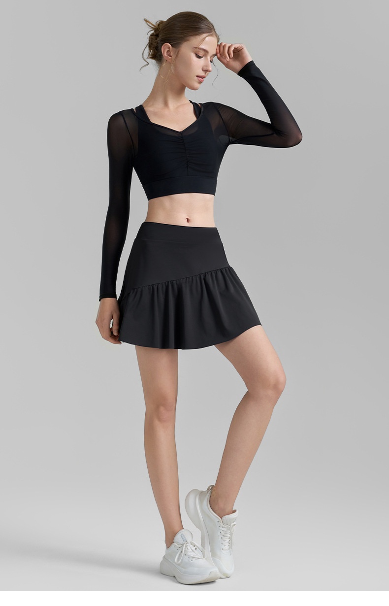 Pleated Fitness Yoga Skirts Sports Tennis Skirt 28 Pleated Fitness Yoga Skirts Sports Tennis Skirt