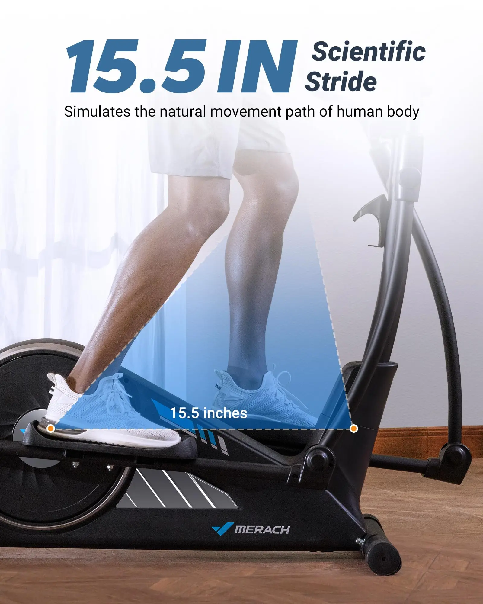 Hyper-Quiet Elliptical Machine – 16 Levels Resistance with App for Home 54 Hyper-Quiet Elliptical Machine – 16 Levels Resistance with App for Home