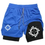 Fitness Eddy™ Axis 2-in-1 Running Shorts – Rotating Pattern Print Breathable Summer Workout Layer with Phone Pocket - Image 5