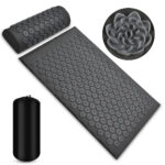 Acupressure Massage Mat With Needles Set Back Massager For Neck Foot Kuznetsov's Applicator Massage Pad Yoga Mat With Pillow - Image 7