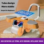 Upgrade Your Home Gym With Our Automatic Rebound Abdominal Wheel - Ab Roller With Elbow Support - Perfect Abs Workout Equipment And Home Gym Equipment For Your Home Workout - Image 2