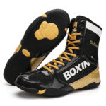 Mixed Combat Training Wrestling Soft Sole High Top Fitness Lifting Shoes - Image 6