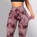 Seamless Tie Dye Leggings Women Yoga Pants Push Up Sport Fitness Running Gym Leggings - Image 2