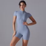Yoga Short-sleeved Shorts Jumpsuit - Image 3