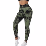 Seamless Tie Dye Leggings Women Yoga Pants Push Up Sport Fitness Running Gym Leggings - Image 3