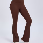 Yoga Fitness Flared Pants With Pockets Ins Fashion Slim High Waist Sports Trousers Scrunch Butt Booty Workout Lifting Leggings - Image 8