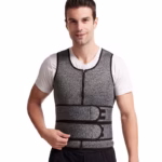 Fitness Men Shapewear Sauna Vest Waist Trainer Double Belt Sweat Shirt Corset Top Body Shaper - Image 3
