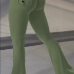 Yoga Fitness Flared Pants With Pockets Ins Fashion Slim High Waist Sports Trousers Scrunch Butt Booty Workout Lifting Leggings - Image 3