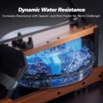 Foldable Water Rowing Machine – 400LBS Capacity with Dedicated Monitor & Comfortable Seat - Image 3