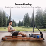 Foldable Water Rowing Machine – 400LBS Capacity with Dedicated Monitor & Comfortable Seat