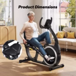 High-End Recumbent Exercise Bike – Magnetic Stationary Bike for Seniors & Adults