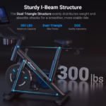 Low Noise Exercise Bike – Stationary Bike with Tablet Mount & Exclusive App for Weight Loss - Image 2