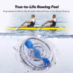 Foldable Water Rowing Machine – 400LBS Capacity with Dedicated Monitor & Comfortable Seat - Image 4