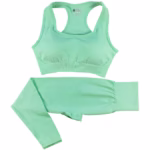 2PCS Seamless Yoga Set Women Tracksuit High Waist Leggings Workout Sportswear Gym Clothing Fitness Crop Top Sports Suits Gym Set - Image 8