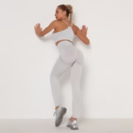 Gym Clothing Leggings Sportswear Crop-Top Yoga-Set - Image 4