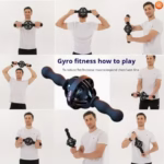 1pc Black Gyro Fitness Trainer Stainless Steel Core Wrist - Image 5