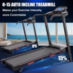 Home Automatic Tilt Treadmill Foldable 400 Lbs Approx. 181.4 Kg Capacity 3.25 Horsepower - Image 3