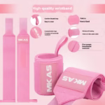 Power Lifting Bench Press Anti-sprain Professional Sports Pressure Booster Stripe Wrist Winding Elastic Bandage