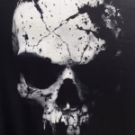 Men Skull Pattern And Round Neck Short Sleeved T-shirt - Image 5