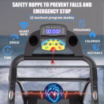 Foldable Treadmill 2.5HP Treadmill Under Desk 300 Lbs Capacity 2-in-1 With Remote Controller For Home Office - Image 8