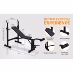 Weightlifting Bench, Bench Press Set With Squat And Bench - Image 2