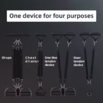 A Set Of Adjustable Resistance Tension Bands With Foot Pedals And Handles - Image 2