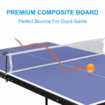 Folding Portable Table Tennis Table Set - Image 2