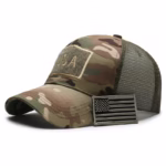 Tear Mark Velcro Outdoor Sun Protection Tactical Camouflage Baseball Hat - Image 5