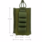 Fitness Eddy Double-Layer Magazine Holder – 600D Nylon Tactical Dual Mag Pouch - Image 5
