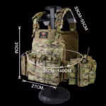 Tactical Outdoor Military Fans Quick Release Tactical Vest Protective Waistcoat - Image 2