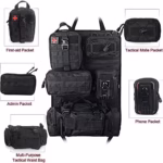Molle Nylon Tactical Car Seat Organiser Front Seat Back Storage Bag Backrest Protector With 5 Pockets For All Vehicles - Image 9