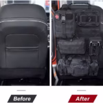 Molle Nylon Tactical Car Seat Organiser Front Seat Back Storage Bag Backrest Protector With 5 Pockets For All Vehicles - Image 6