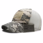 Tear Mark Velcro Outdoor Sun Protection Tactical Camouflage Baseball Hat - Image 6