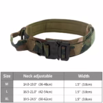 Heavy Duty Military Tactical Dog Collar With Handle - Image 3