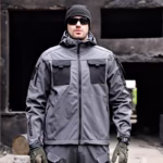 Tactical Soft Shell Jacket Tactical Windbreaker Waterproof Outdoor - Image 4