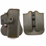 Tactical Gun Holster for GL 17 gen 1- 4 9mm Double Magazine Pouch - Image 2