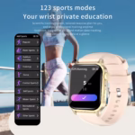 G93 New Smart Watch 1.85'' Square Screen Sports Waterproof BT Smartwatch - Image 4
