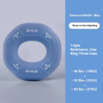 Silicone Grip Ring Decompression Decompression Building Up Arm Muscles Training Five Finger Strength Rehabilitation Grip Strength Exercise Hand Strength Equipment - Image 2