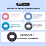 Silicone Grip Ring Decompression Decompression Building Up Arm Muscles Training Five Finger Strength Rehabilitation Grip Strength Exercise Hand Strength Equipment - Image 8
