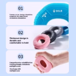 Silicone Grip Ring Decompression Decompression Building Up Arm Muscles Training Five Finger Strength Rehabilitation Grip Strength Exercise Hand Strength Equipment - Image 3