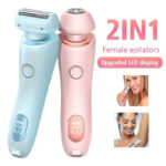 2 In 1 Women's Hair Removal Epilator USB Rechargeable