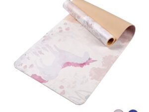 Fitness Eddy 55 Yoga Mat, Exercise Yoga Mat Print With Non-Slip Design, Professional TPE Exericise Mat, 72 X 24 Multi-Purpose Workout Mat For Women, Pilates Fitness And Floor Exercises