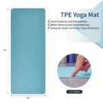 Professional TPE Yoga Mat - 72" Non-Slip Exercise Mat - Image 3