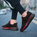 Men’s Breathable Knit Sneakers - Lightweight Gym & Running Shoes - Image 5