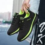 Men’s Breathable Knit Sneakers - Lightweight Gym & Running Shoes - Image 2